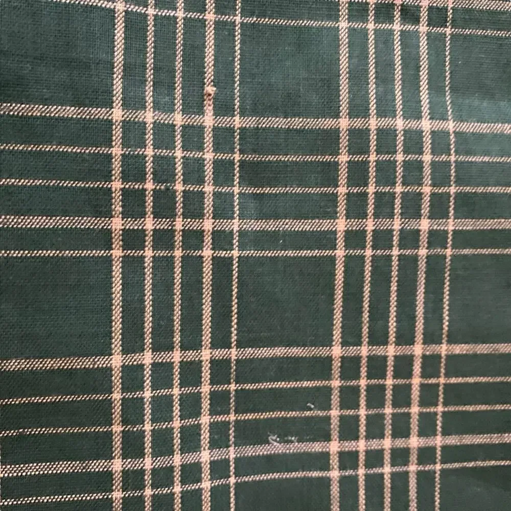 Vintage table runner for side table that reads “Warm Wishes” w teddy bear design